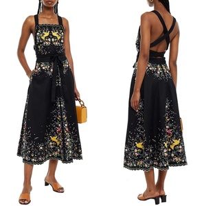 ZIMMERMANN
Carnaby open-back embroidered linen midi dress 3